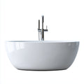 Vasca da bagno freestanding acrilico 170x80x58 cm - bianco - design moderno per bagno
