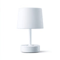 Lampada da tavolo LED in plastica 14x14x26 cm - bianco - design moderno per illuminazione interna