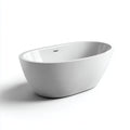 Vasca da bagno freestanding acrilico 170x76x59 cm - bianco - design moderno per bagno