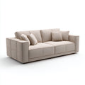 Divano lineare imbottito in tessuto 180x90x82 cm - beige - stile moderno per soggiorno