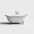 Vasca da bagno freestanding acrilico 170x77x70 cm - bianco - design classico per bagno