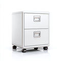 Armadio per ufficio in metallo 40x50x55 cm - bianco - design moderno con ruote