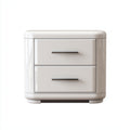 Comodino in legno con 2 cassetti 48x40x50 cm - bianco - adatto alla camera da letto - design moderno