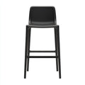 Sgabello da bar struttura in plastica 45x42x78 cm - nero - design moderno per ristorante