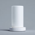 Lampada da tavolo LED in plastica 12x12x22 cm - bianco - design moderno per illuminazione interna