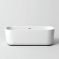 Vasca da bagno freestanding acrilico 170x75x58 cm - bianco - design moderno per bagno