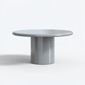 Tavolo da pranzo rotondo in plastica 100x100x75 cm - colore grigio - adatto per ristorante - design moderno