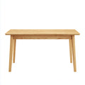 Tavolo da pranzo in legno massello 160x90x75 cm - colore legno naturale - adatto per ristorante - design moderno