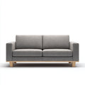 Divano lineare imbottito in tessuto 180x85x82 cm - grigio - design moderno per soggiorno